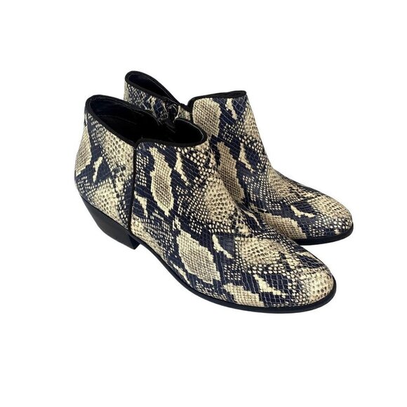 Sam Edelman Petty Snakeskin Booties 7.5 - Picture 1 of 9